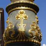 Art Nouveau Lamp Post in Zagreb Croatia
