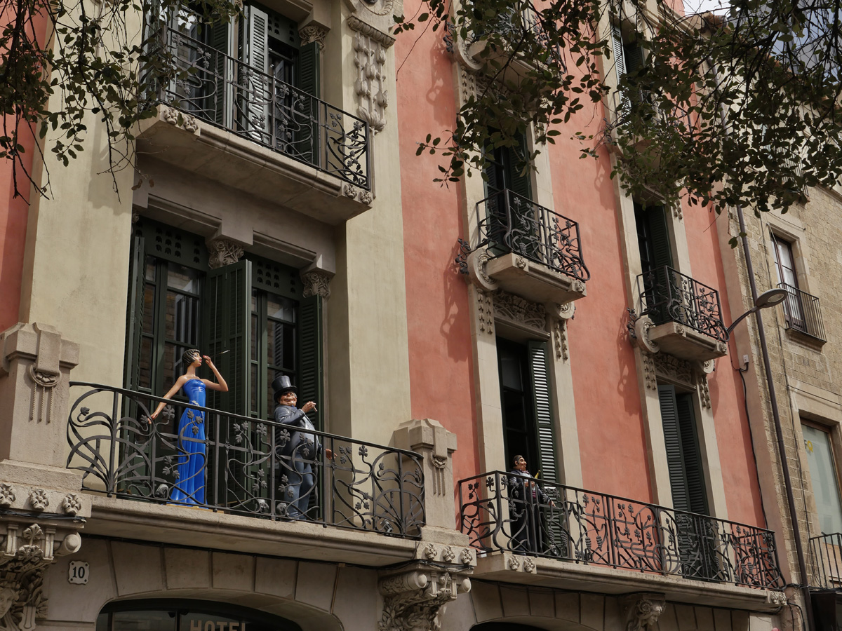 Barcelona Art Nouveau Balcony Barcelona Art Nouveau Balcony