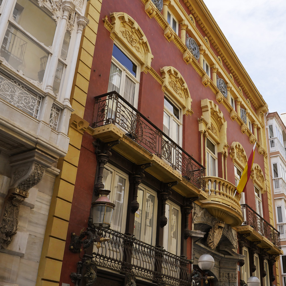 Barcelona Art Nouveau Building Facade