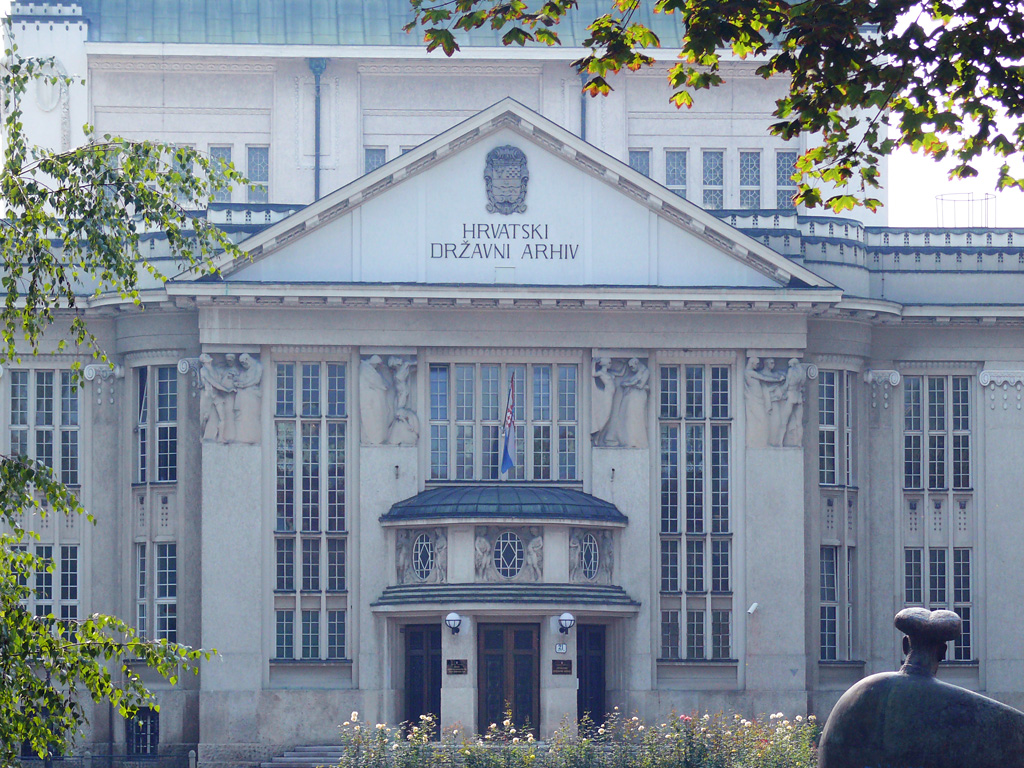 Zagreb - Croatian State Archives Facade
