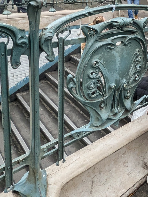 Paris Metro Ironwork Art Nouveau